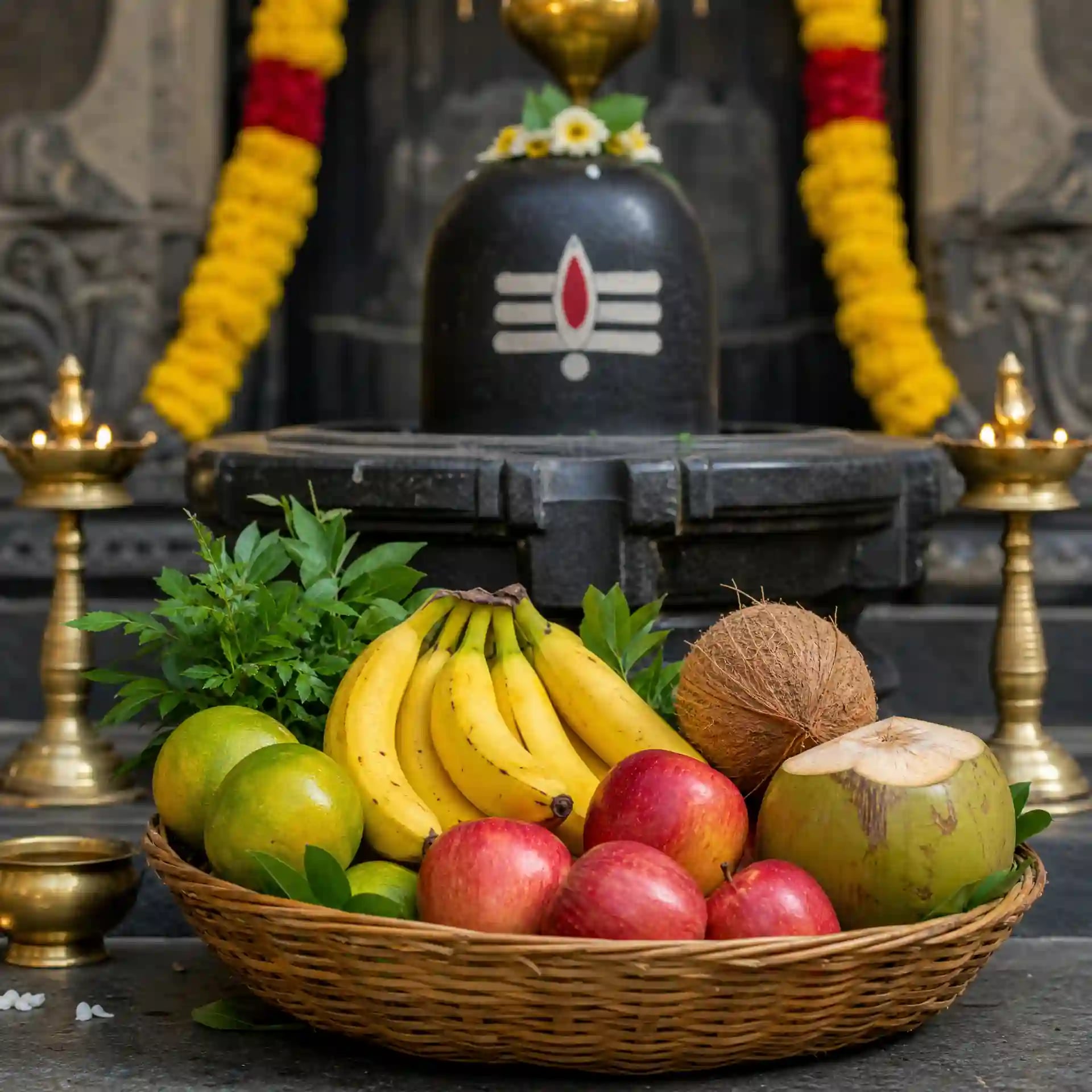 Fruits — sacred offering for Rudrabhishek