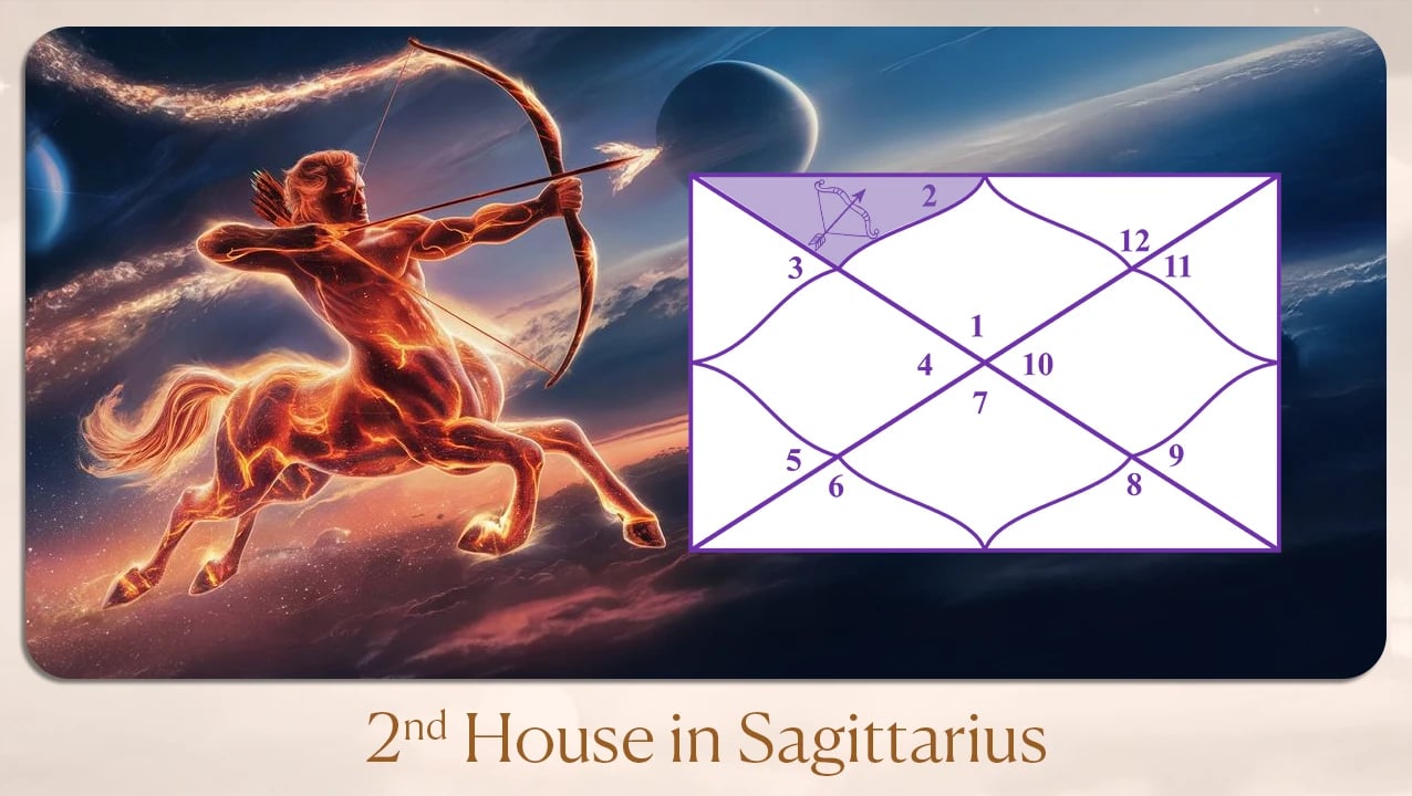 2nd house in Sagittarius