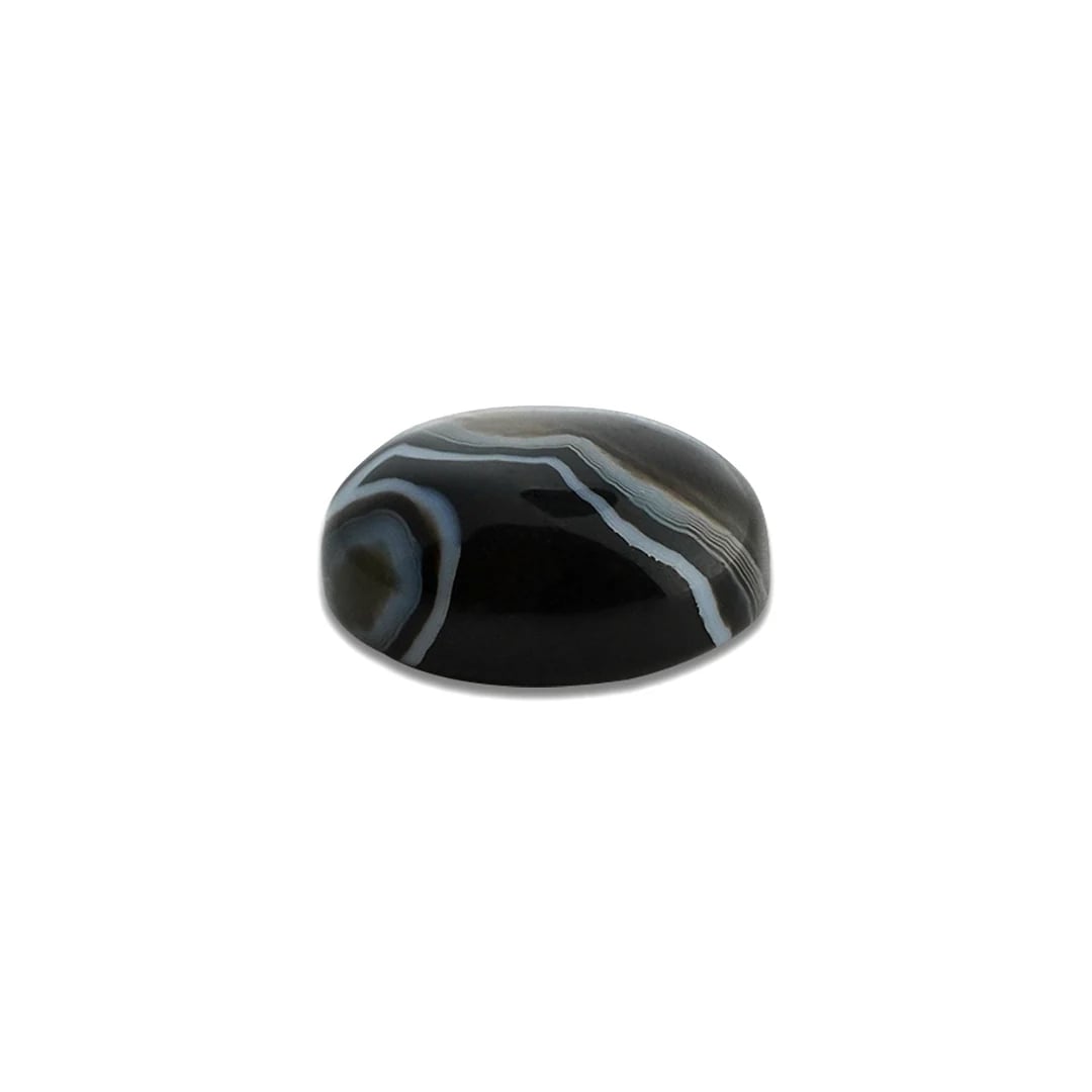 Black and White Sulemani Hakik 10.89 Ratti