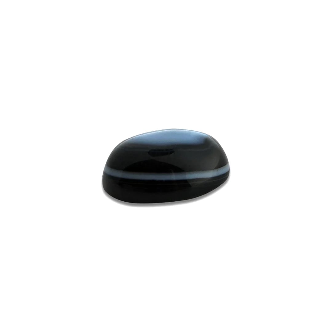 Black and White Sulemani Hakik Gemstone 14.44 Ratti