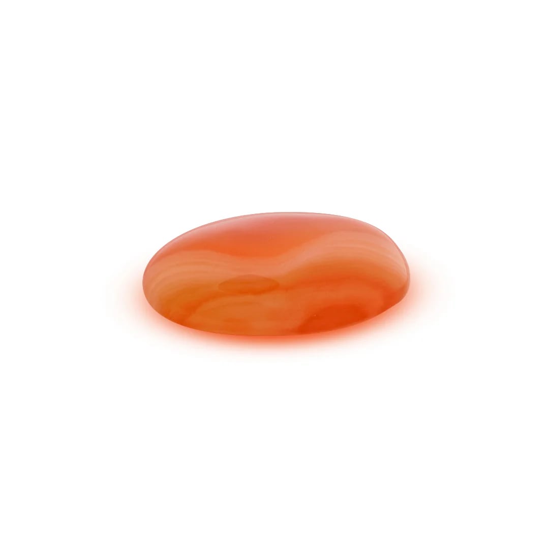 Red and White Sulemani Hakik Gemstone 14.32 Ratti