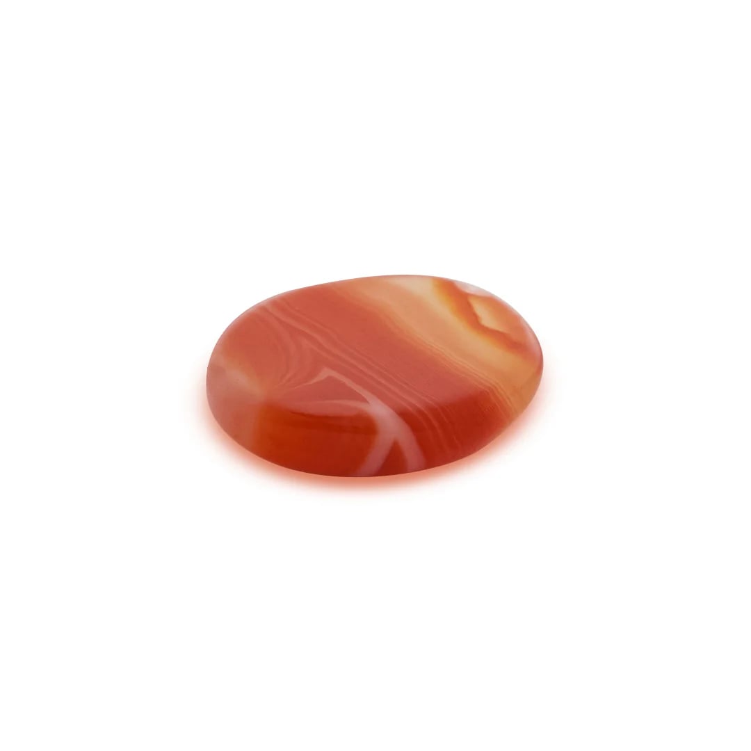 Red and White Sulemani Hakik Gemstone 15.28