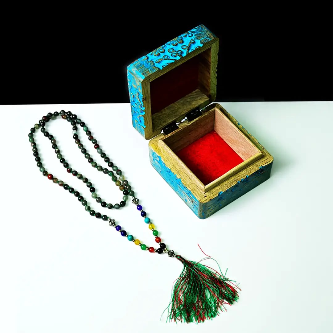 Black Rutile Mala – Protection & Positive Energy