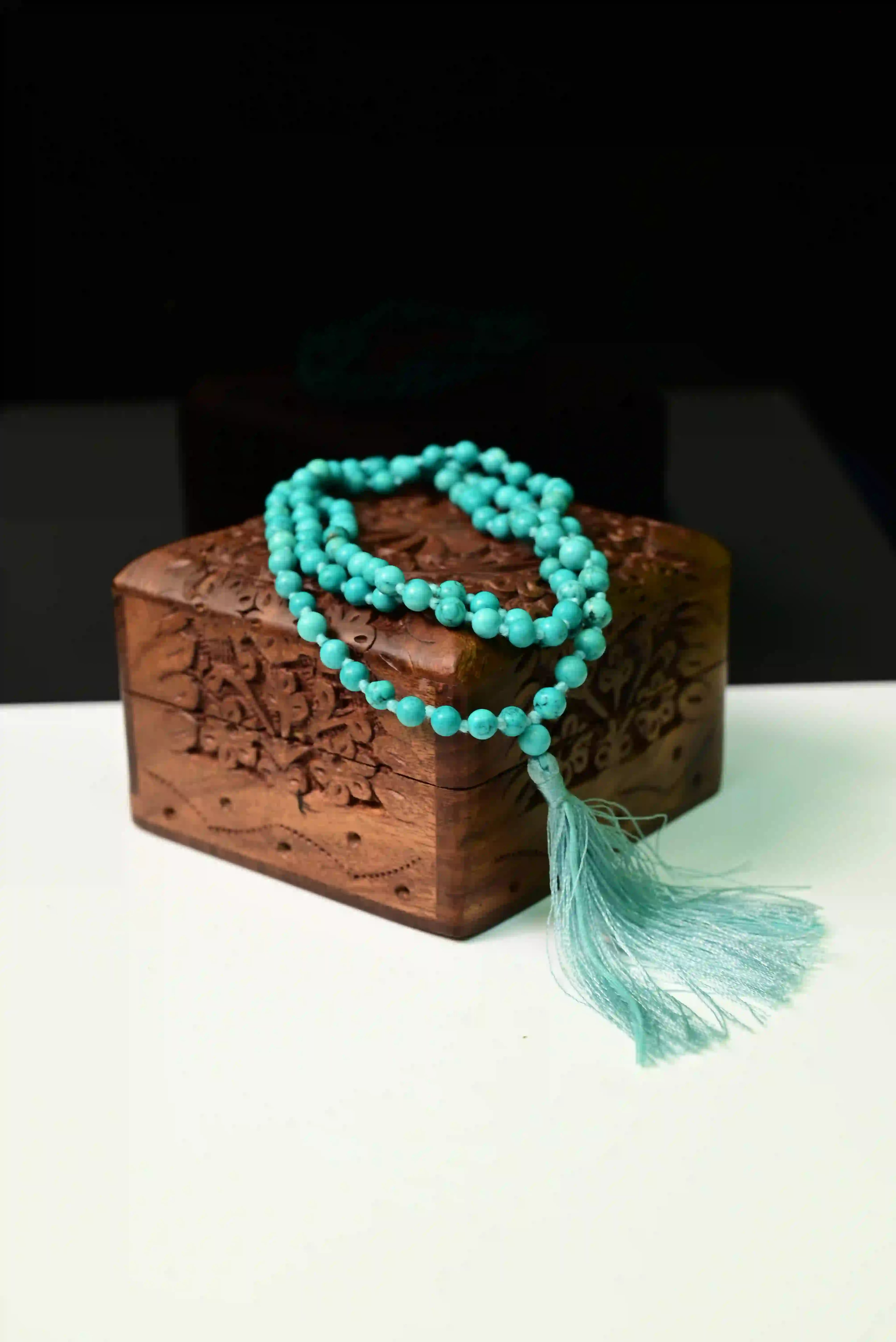 Turquoise Mala: Positive Vibes & Wellness