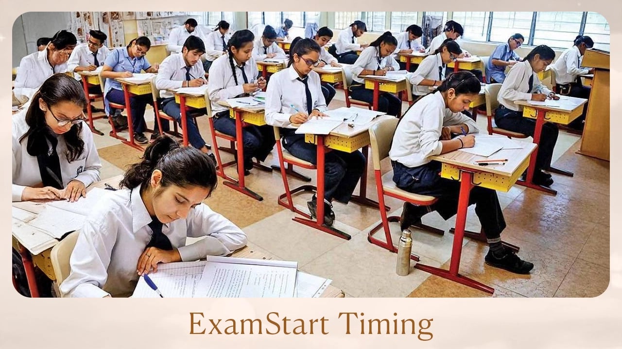 Exam start timing
