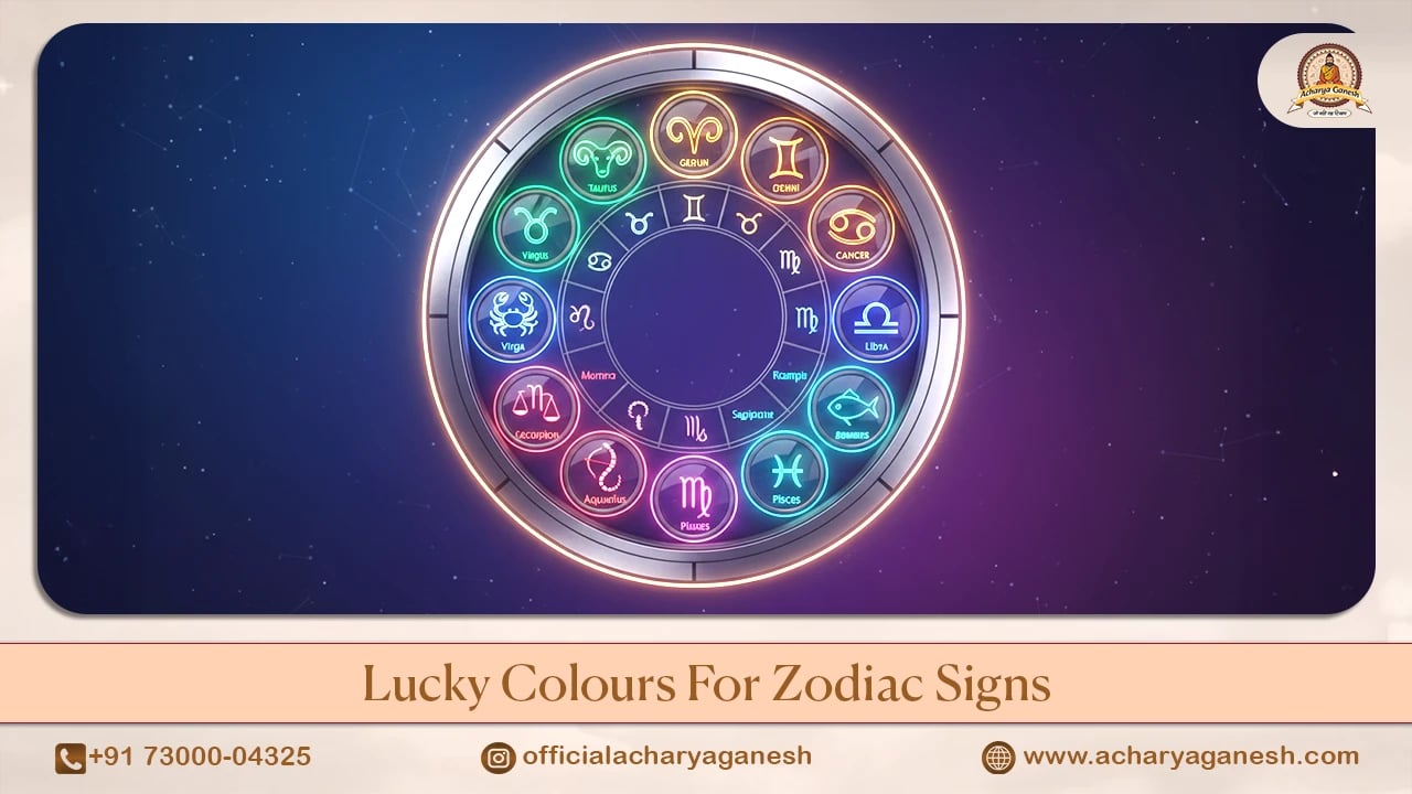 Lucky colours for zodiac signs