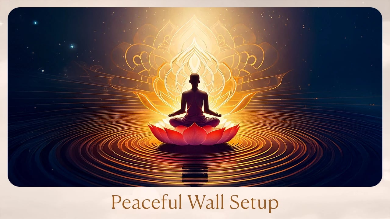 Peaceful Wall Setup with Soothing Decor and Calm Vibes