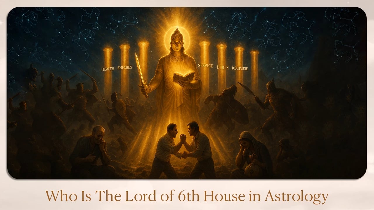 Who is the lord of 6th house in astrology