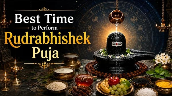 best time rudrabhishek puja