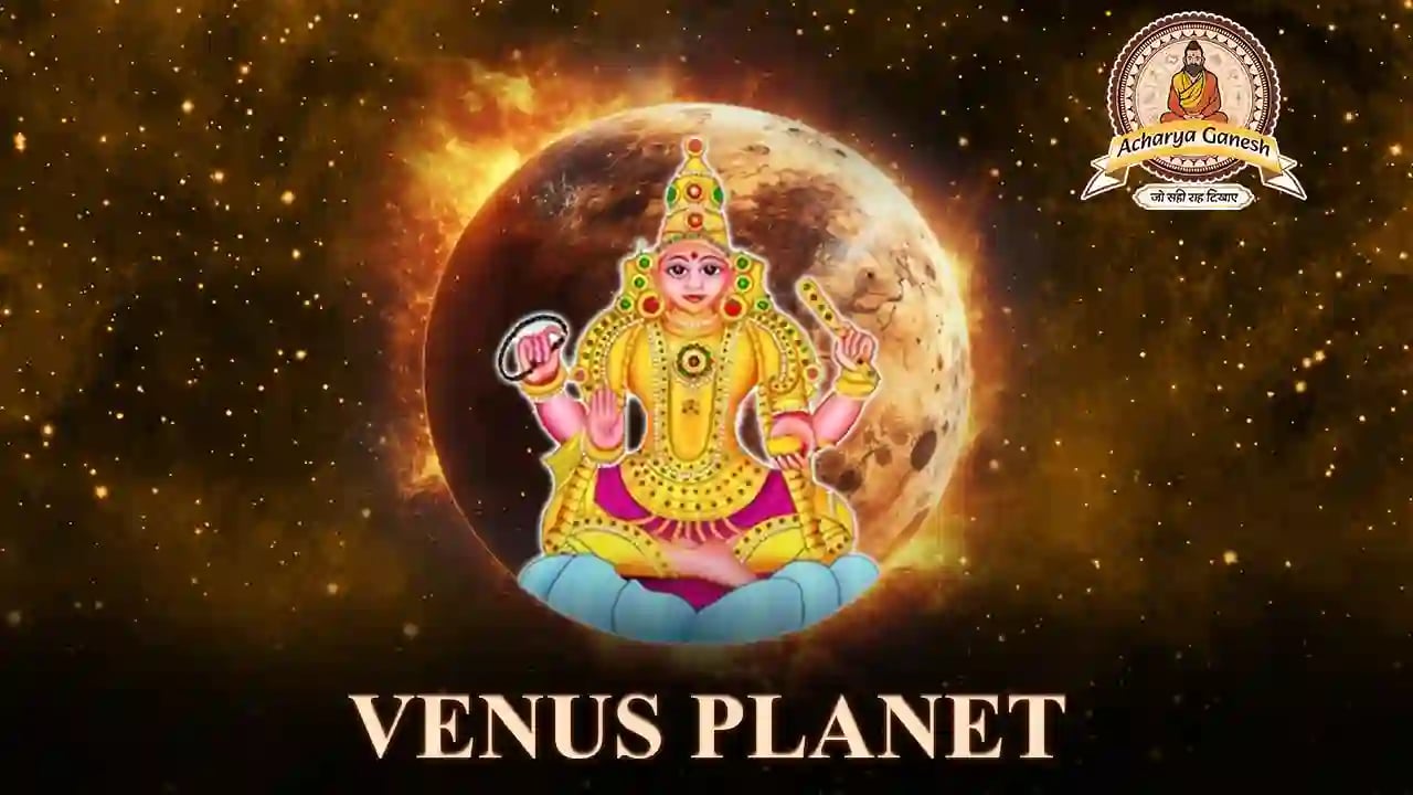 Venus planet in Vedic astrology representing love beauty and luxury