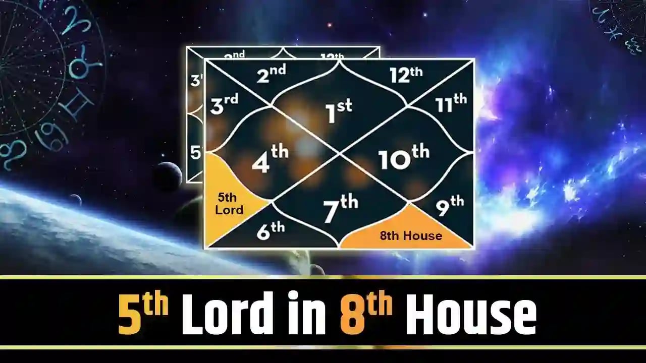 5th lord in 8th house