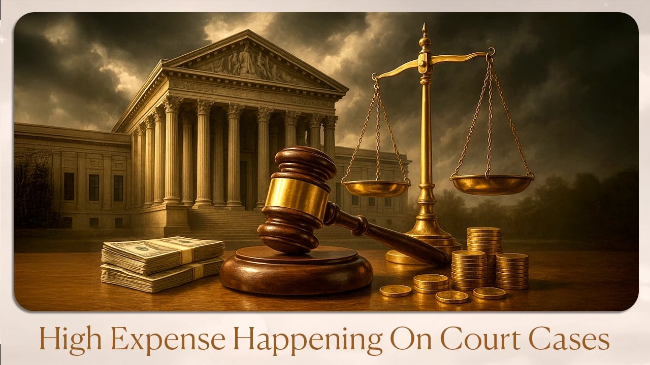 High expense happening on court cases
