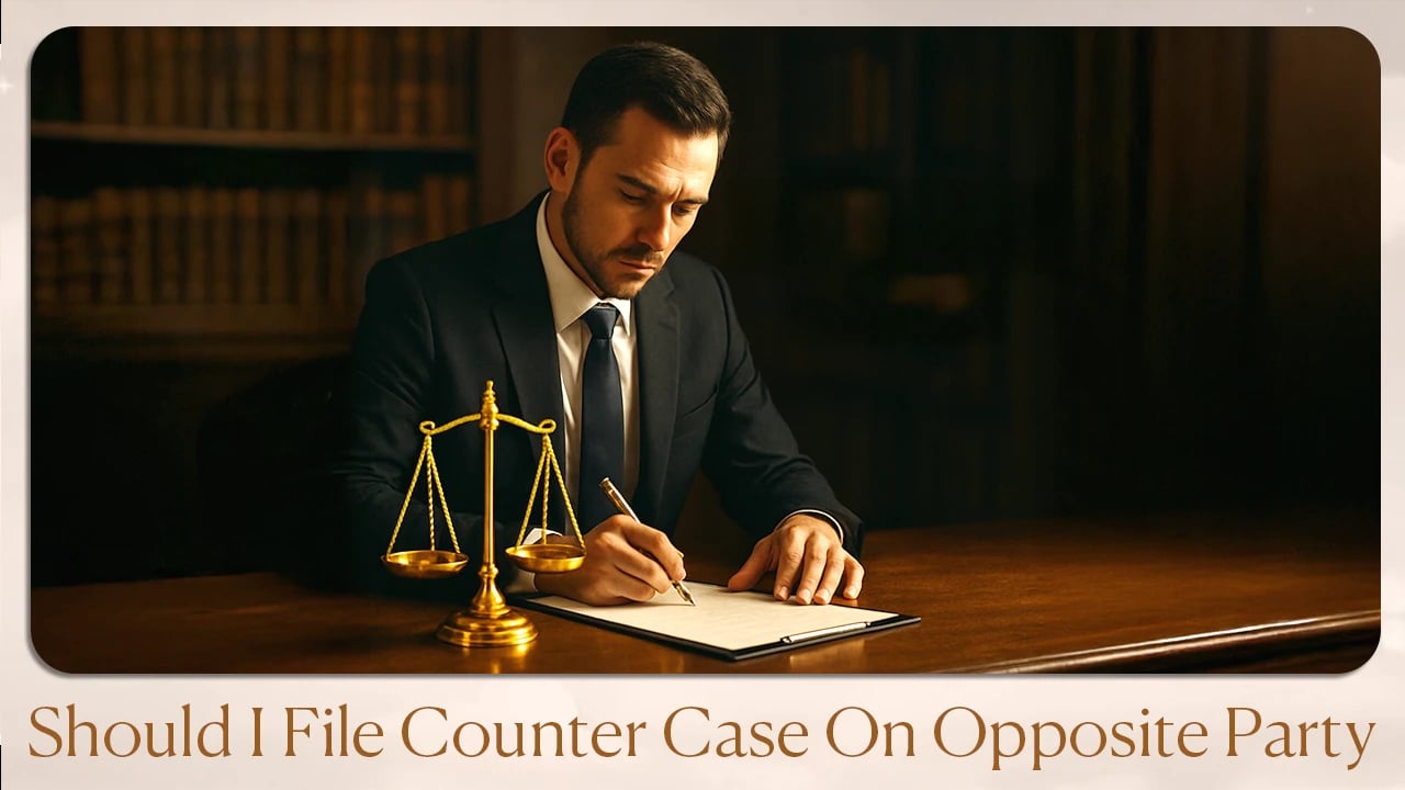 Should I file counter case on opposite party