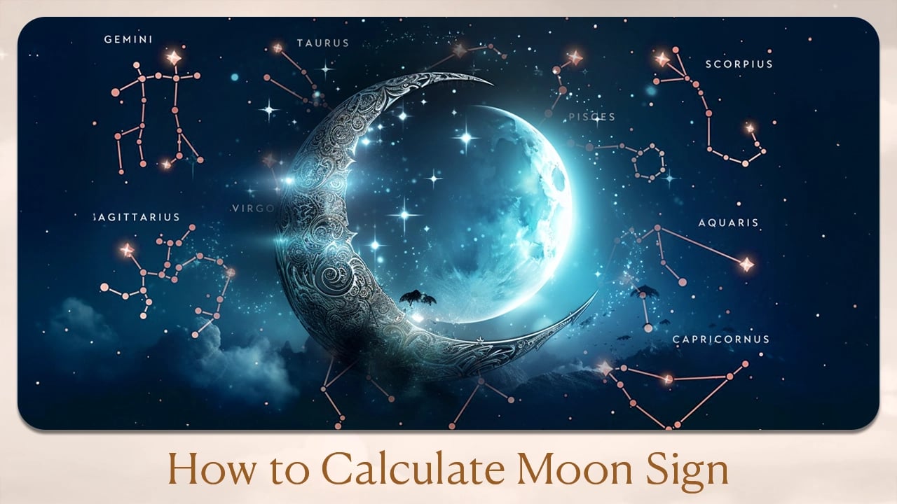 how to calculate moon sign