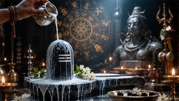 why offer milk to shiva