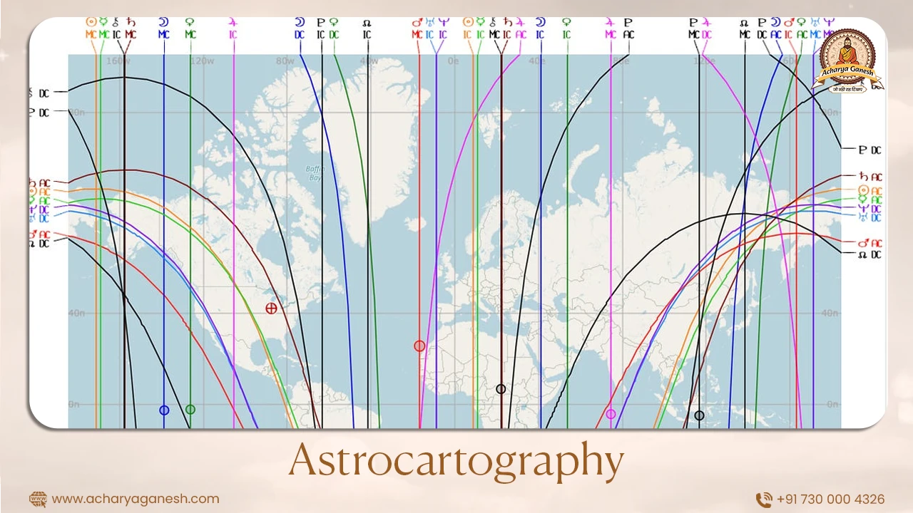 Astrocartography Birth Chart Map