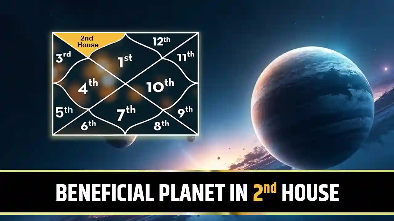 beneficial planet in the 2nd house