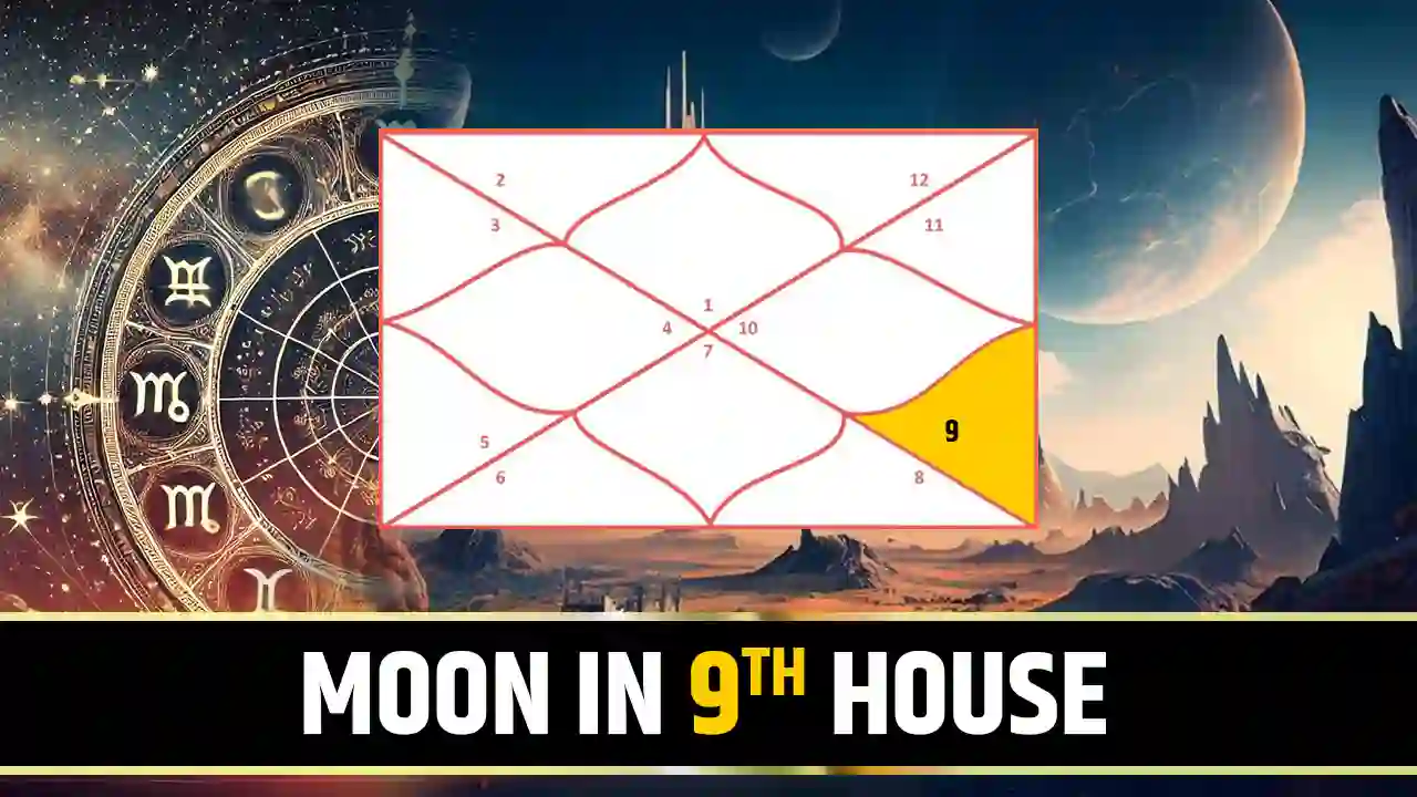 Moon in 9th House
