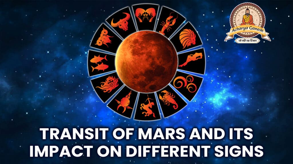 Transit of mars and its impact on different signs