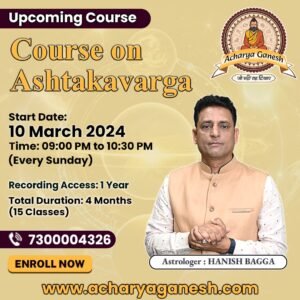 Course on Ashtakvarga at Astrology Academy Acharya Ganesh