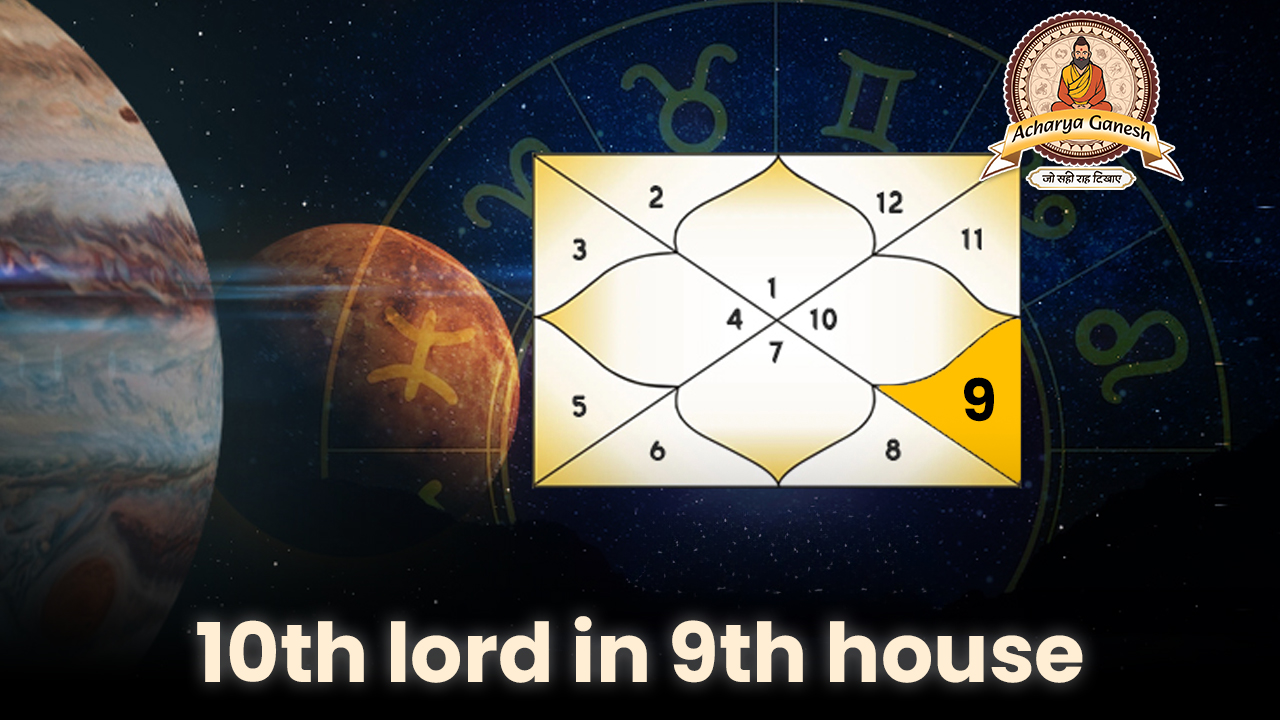 10th Lord in 9th House