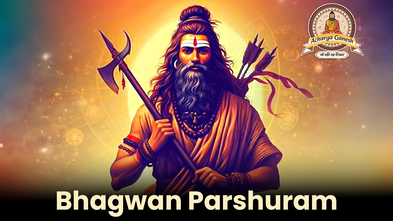 Bhagwan Parshuram depicted with axe