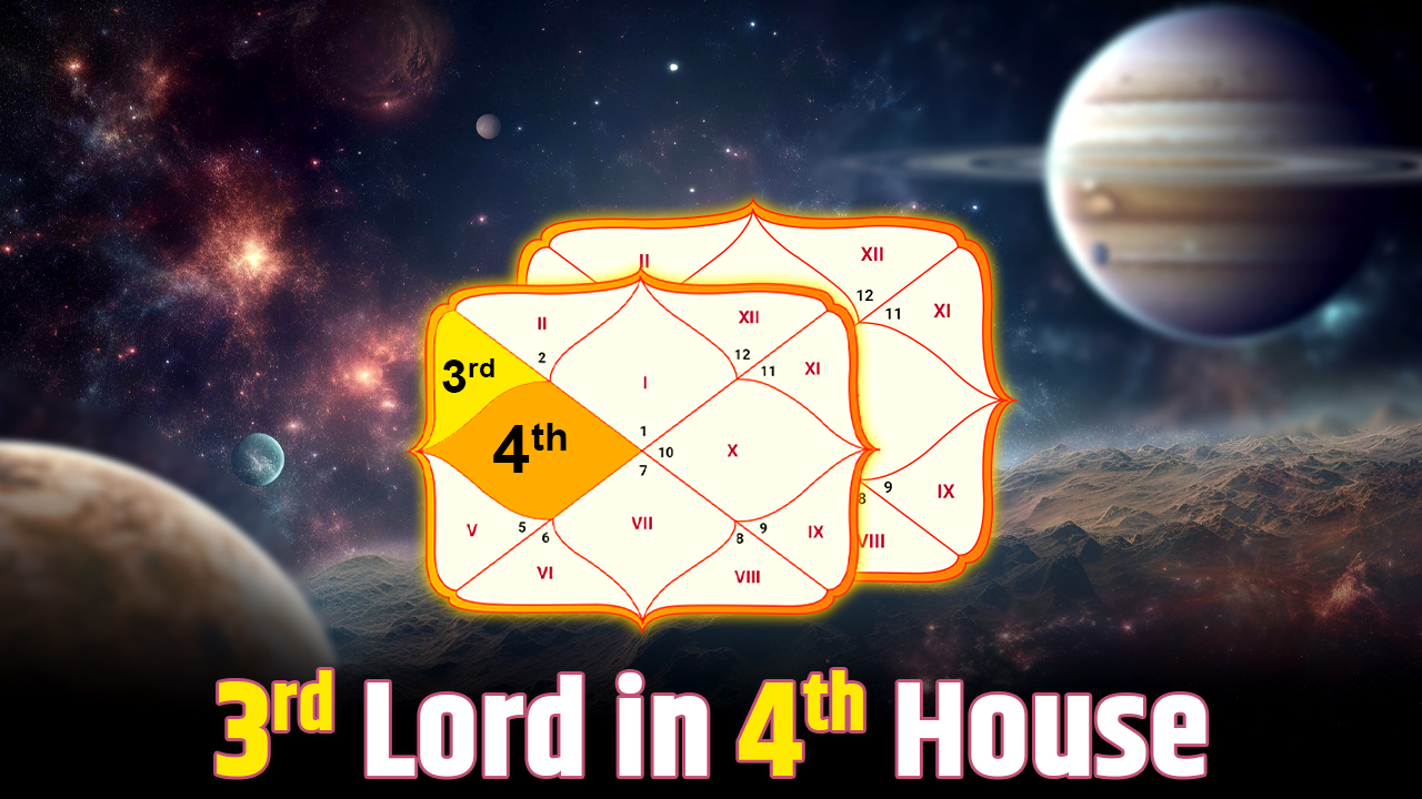 3rd Lord in 4th House