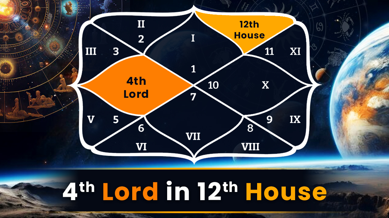 4th Lord in 12th House