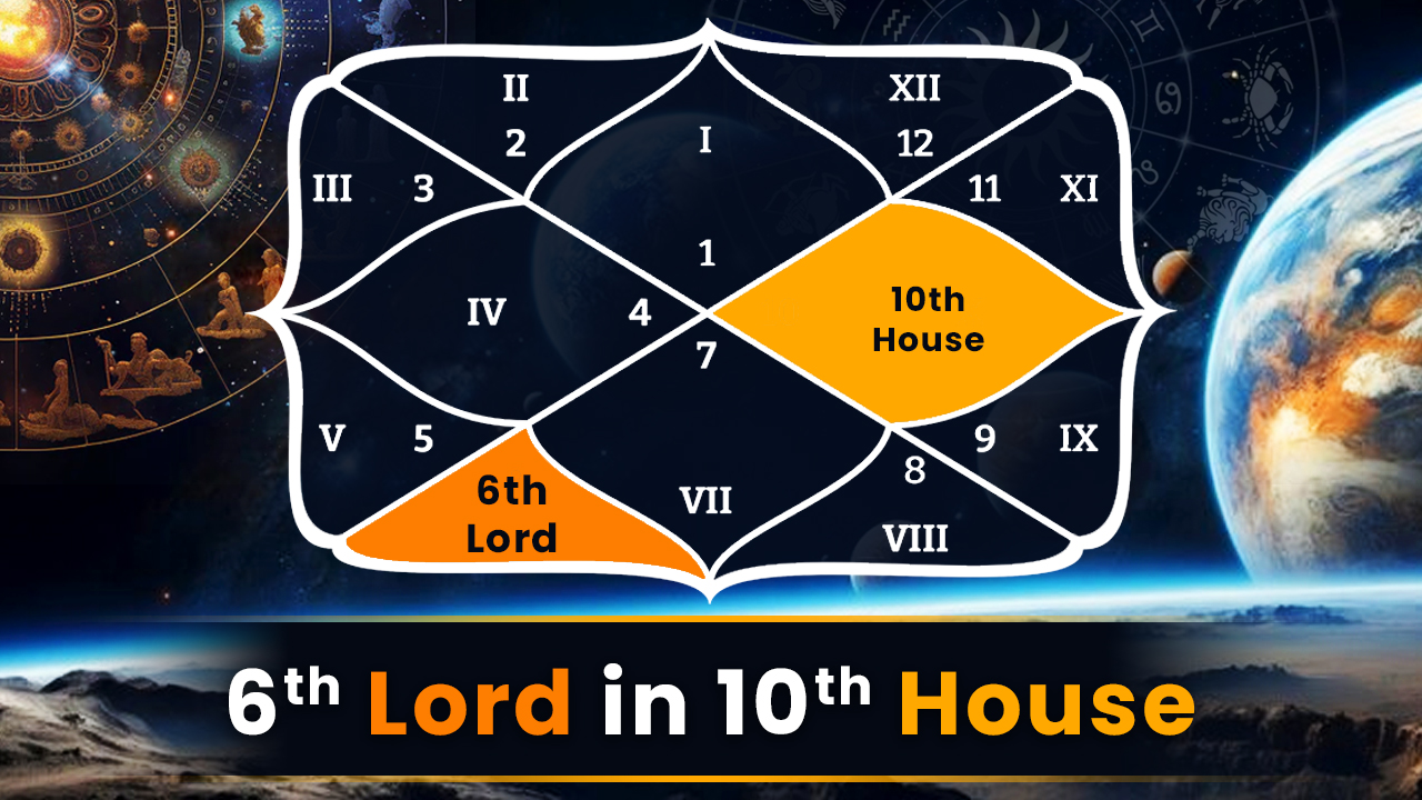 6th Lord in 10th House