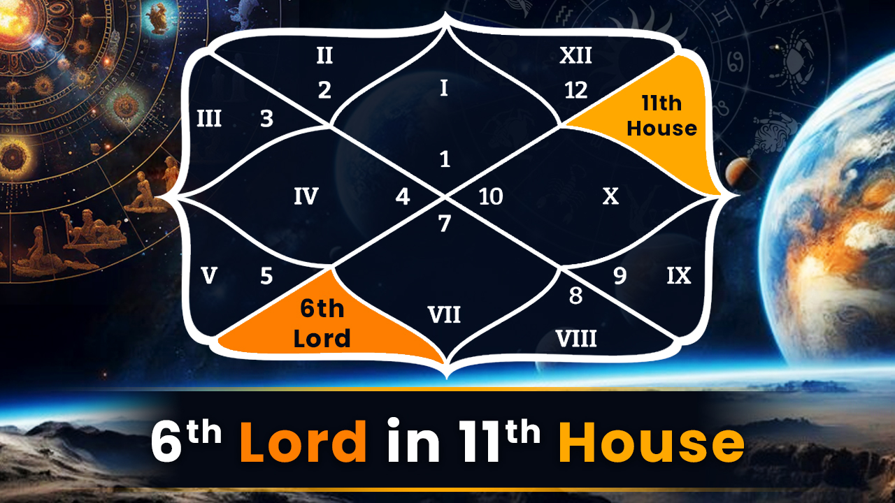 6th lord in 11th house