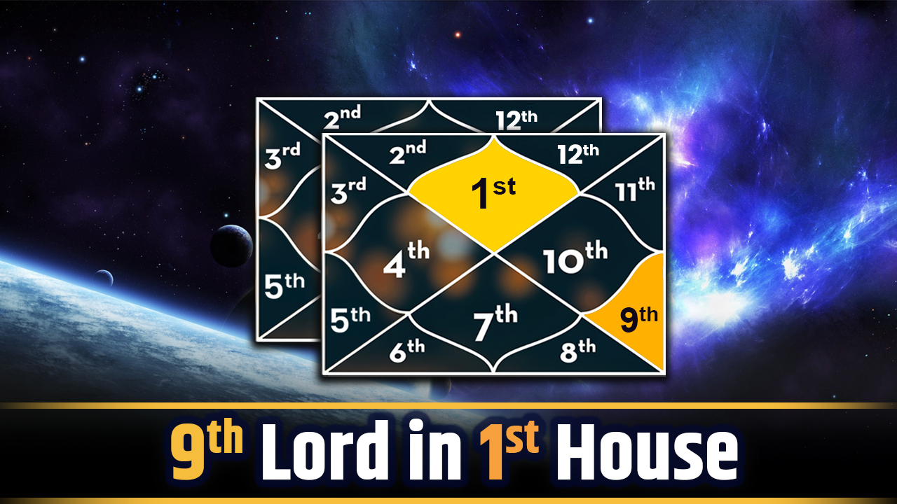 9th Lord in 1st House