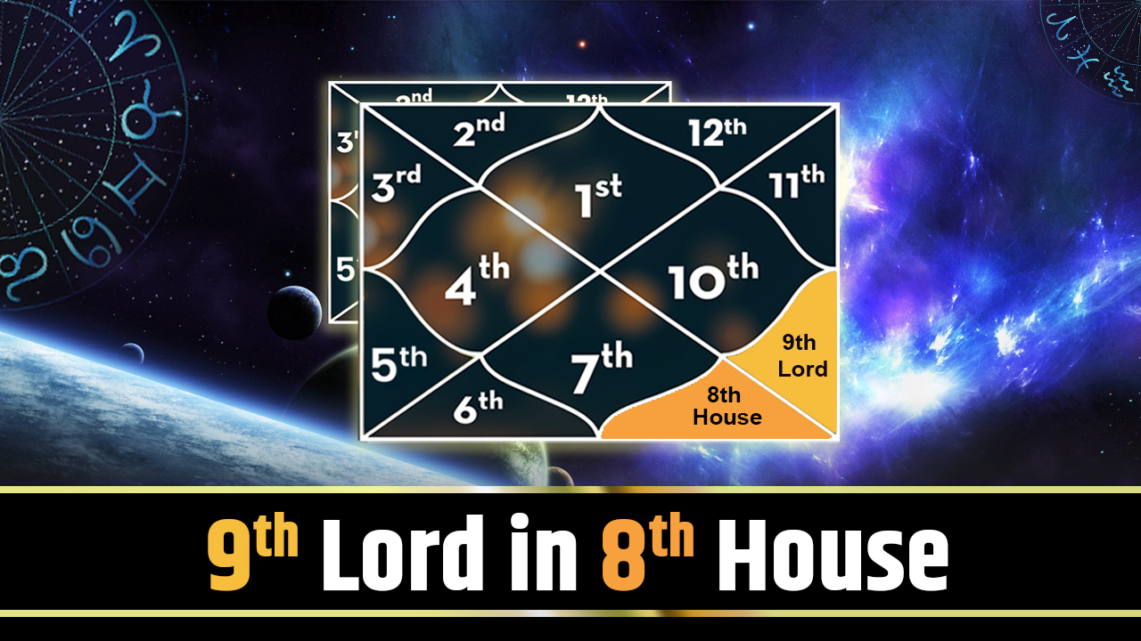 9th lord in 8th house